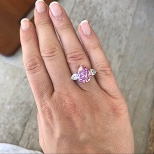 Pink Diamond CZ Ring Size 6